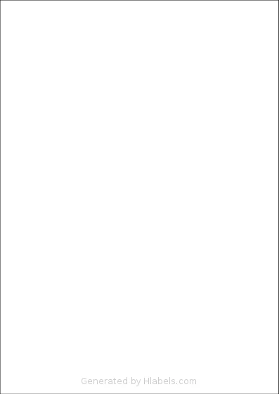 Megastar® LP4MS5-210297 template with 1 rectangular 210 x 297 millimeter labels per sheet, on A4-size adhesive blank label sheets.