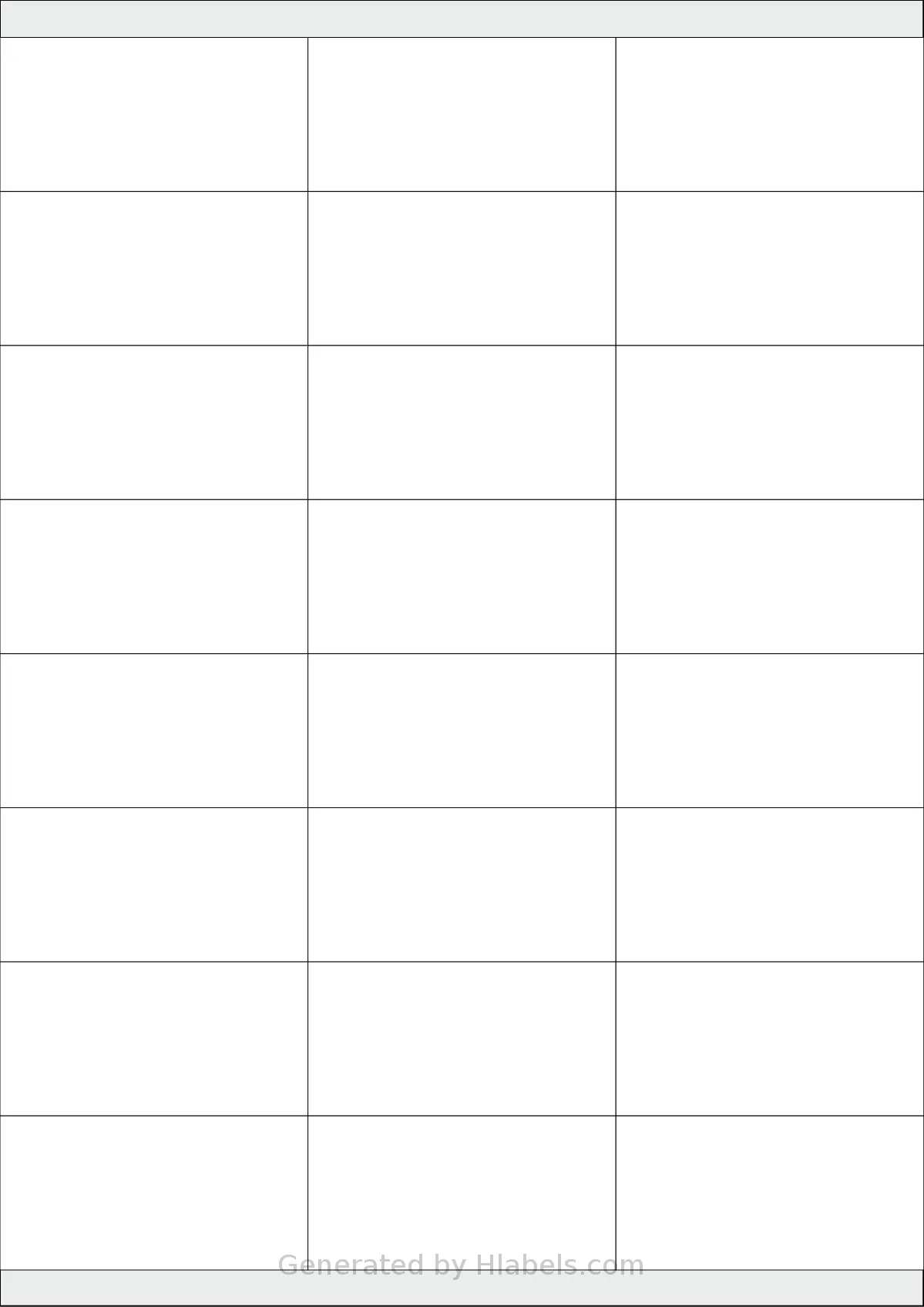 Megastar® LP4MS5-7035 template with 24 rectangular 70 x 35 millimeter labels per sheet, on A4-size adhesive blank label sheets.