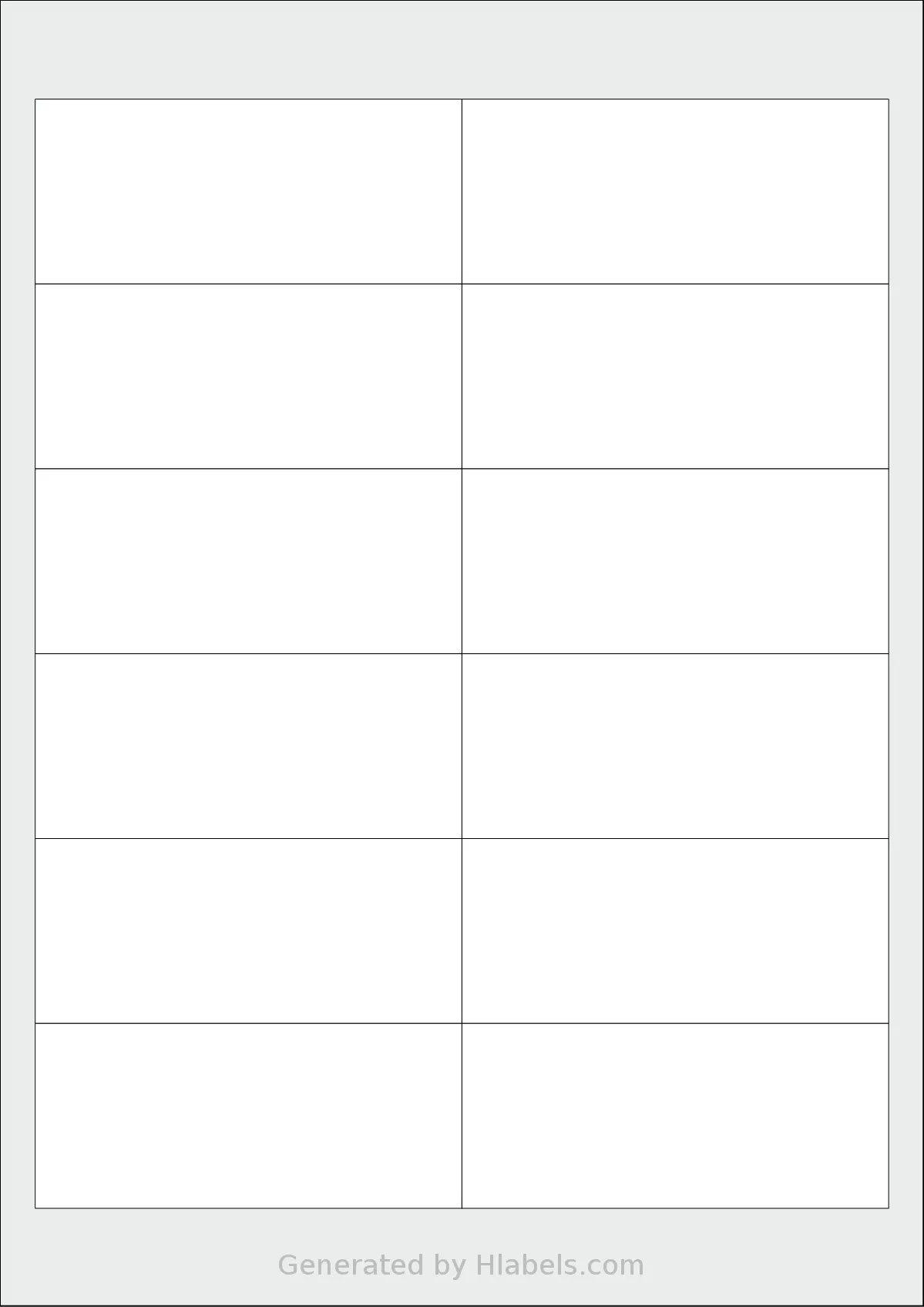 Megastar® LP4MS5-9742 template with 12 rectangular 97 x 42 millimeter labels per sheet, on A4-size adhesive blank label sheets.