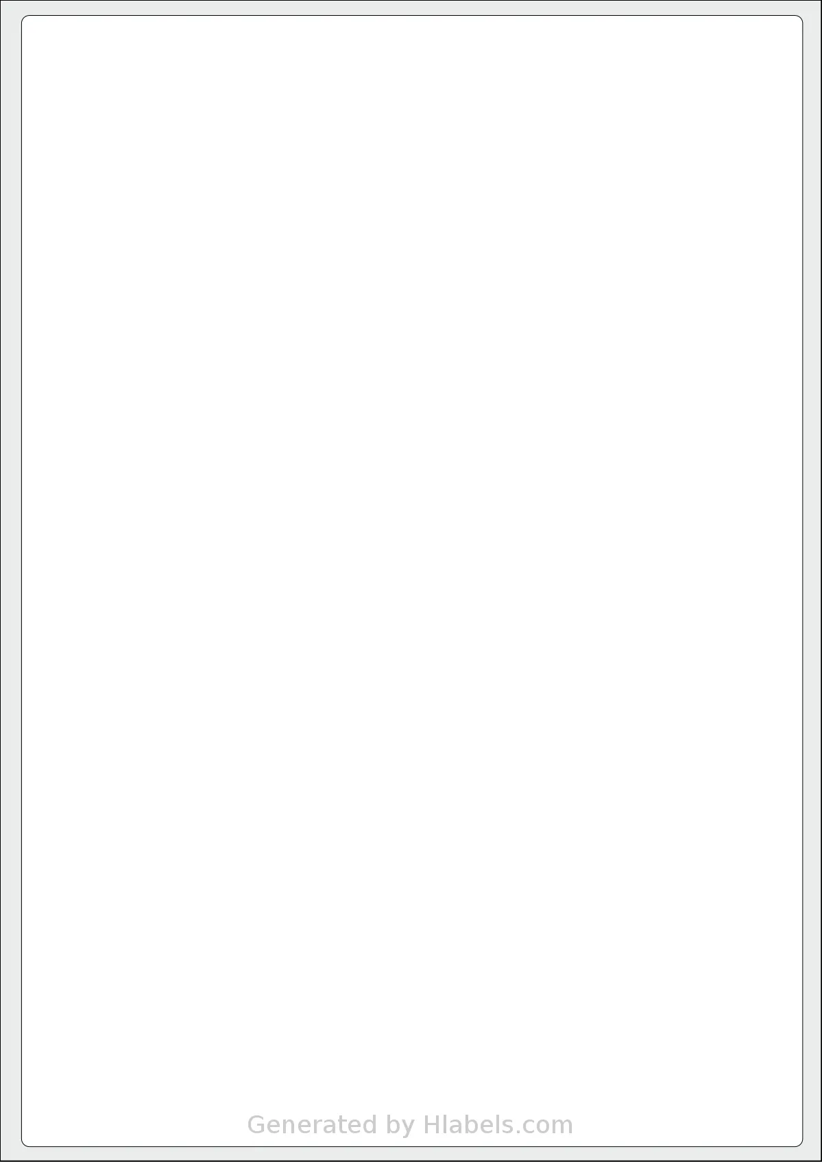 Oddy® ST-A4100 template with 1 rectangular 199.6 x 289.05 millimeter labels per sheet, on A4-size adhesive blank label sheets.