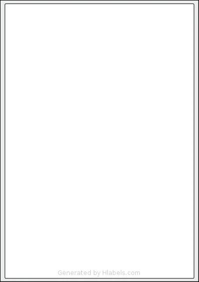 OnlineLabels® EU30002 template with 1 rectangular 199.6 x 289.1 millimeter labels per sheet, on A4-size adhesive blank label sheets.