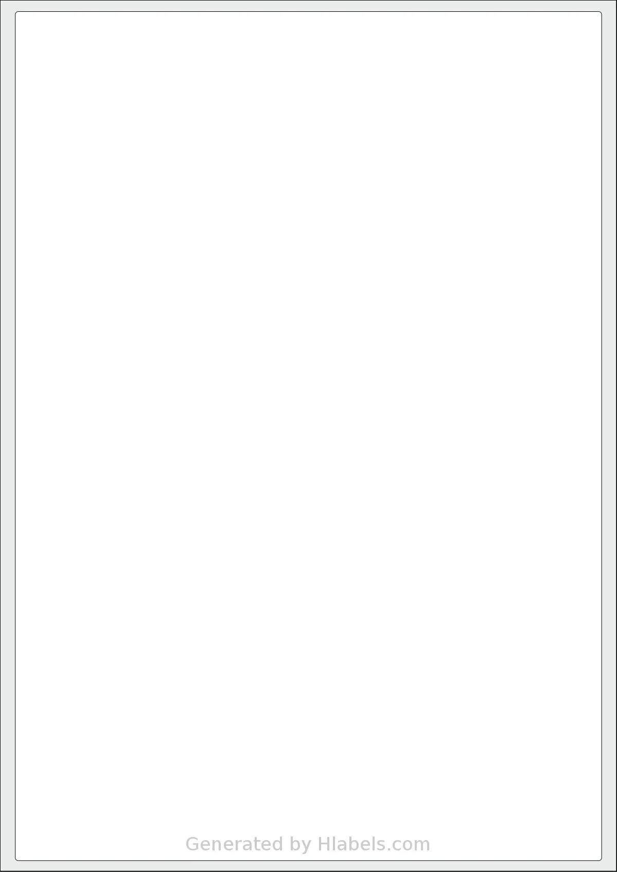 OnlineLabels® EU30002 template with 1 rectangular 199.6 x 289.1 millimeter labels per sheet, on A4-size adhesive blank label sheets.