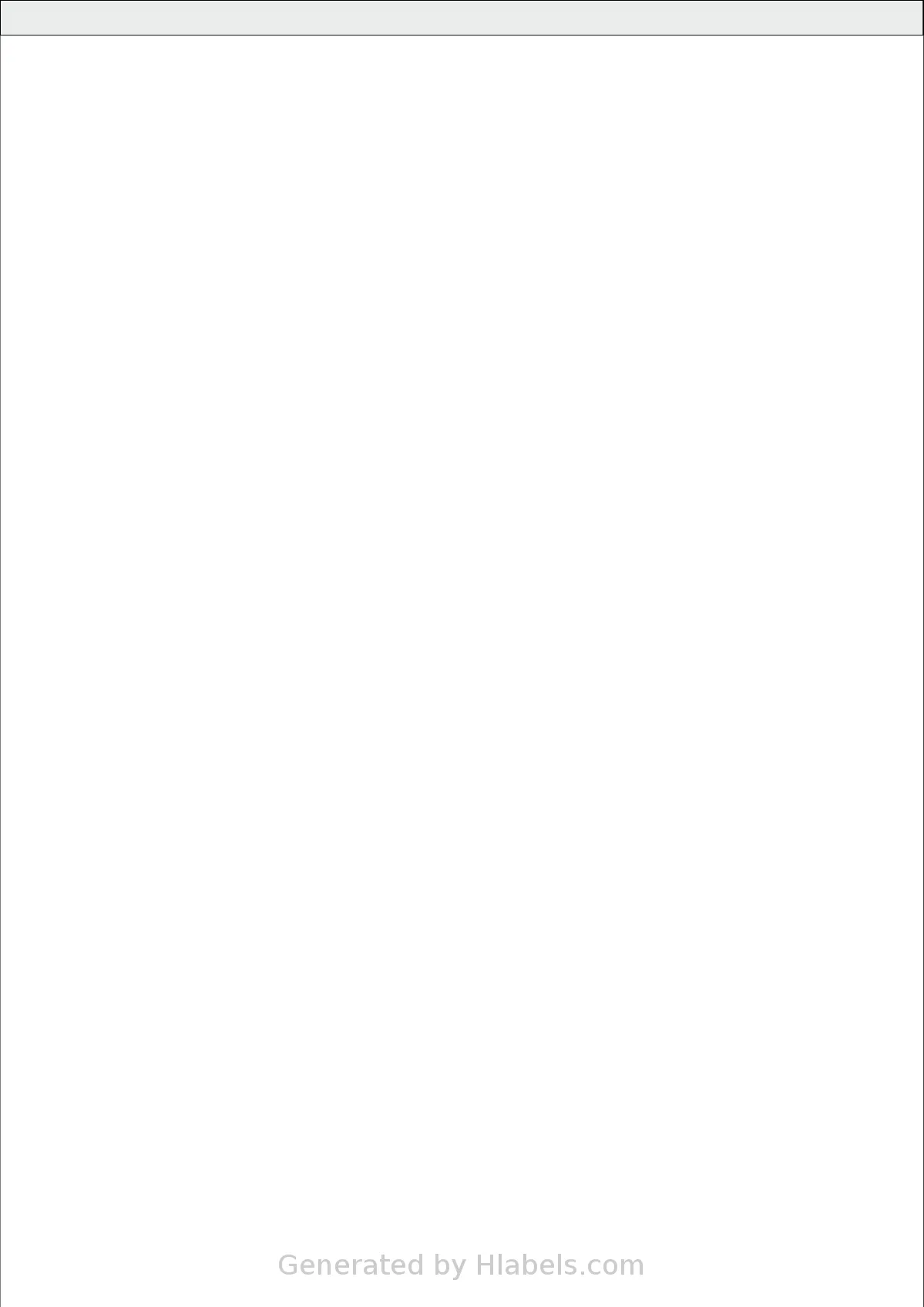 OnlineLabels® EU30031 template with 1 rectangular 210 x 289 millimeter labels per sheet, on A4-size adhesive blank label sheets.
