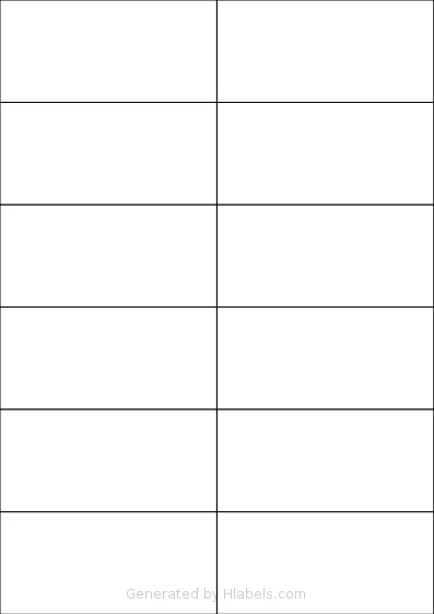 OnlineLabels® EU30039 template with 12 rectangular 105 x 49.5 millimeter labels per sheet, on A4-size adhesive blank label sheets.