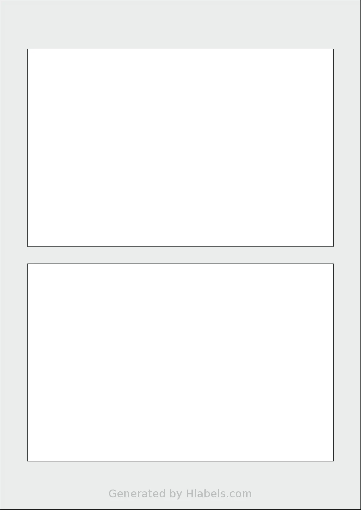 OnlineLabels® EU30062 template with 2 rectangular 178 x 115 millimeter labels per sheet, on A4-size adhesive blank label sheets.