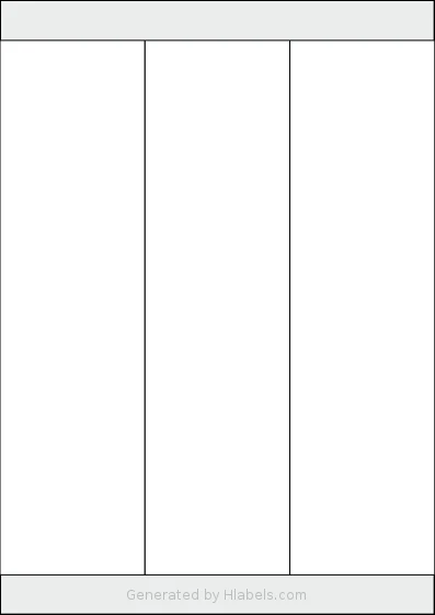 OnlineLabels® EU30064 template with 3 rectangular 70 x 258 millimeter labels per sheet, on A4-size adhesive blank label sheets.