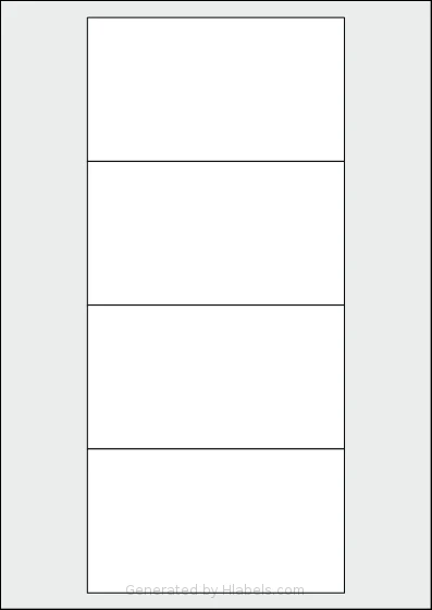 OnlineLabels® EU30086 template with 4 rectangular 125 x 70 millimeter labels per sheet, on A4-size adhesive blank label sheets.