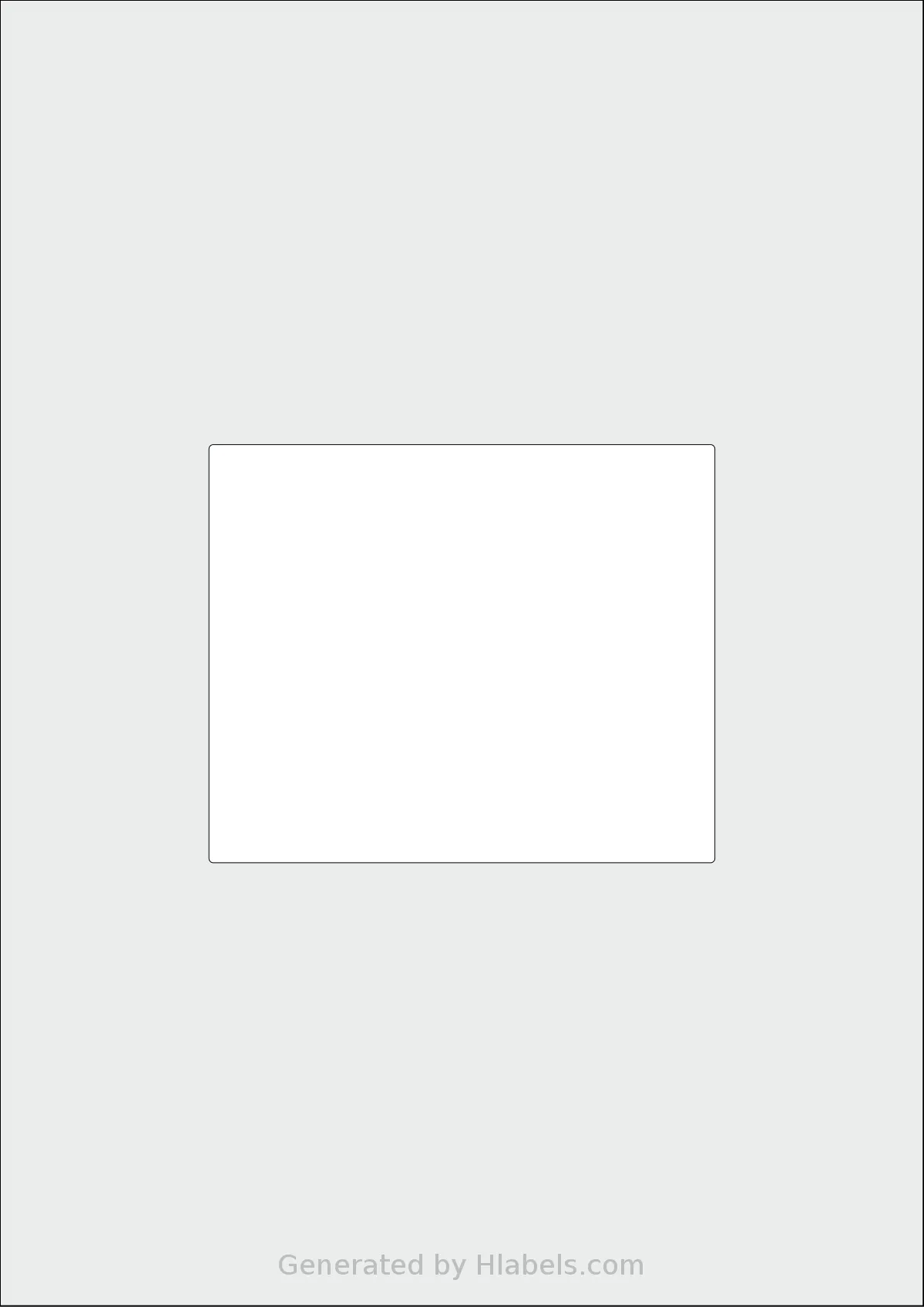 OnlineLabels® EU30103 template with 1 rectangular 115 x 95 millimeter labels per sheet, on A4-size adhesive blank label sheets.