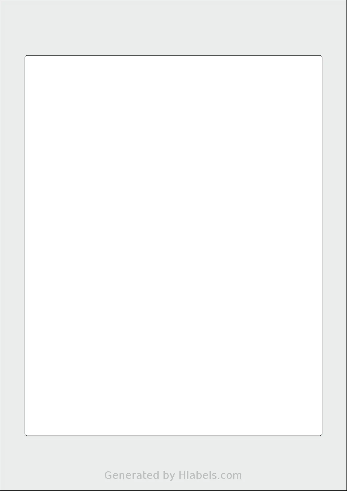 OnlineLabels® EU30104 template with 1 rectangular 180 x 230 millimeter labels per sheet, on A4-size adhesive blank label sheets.