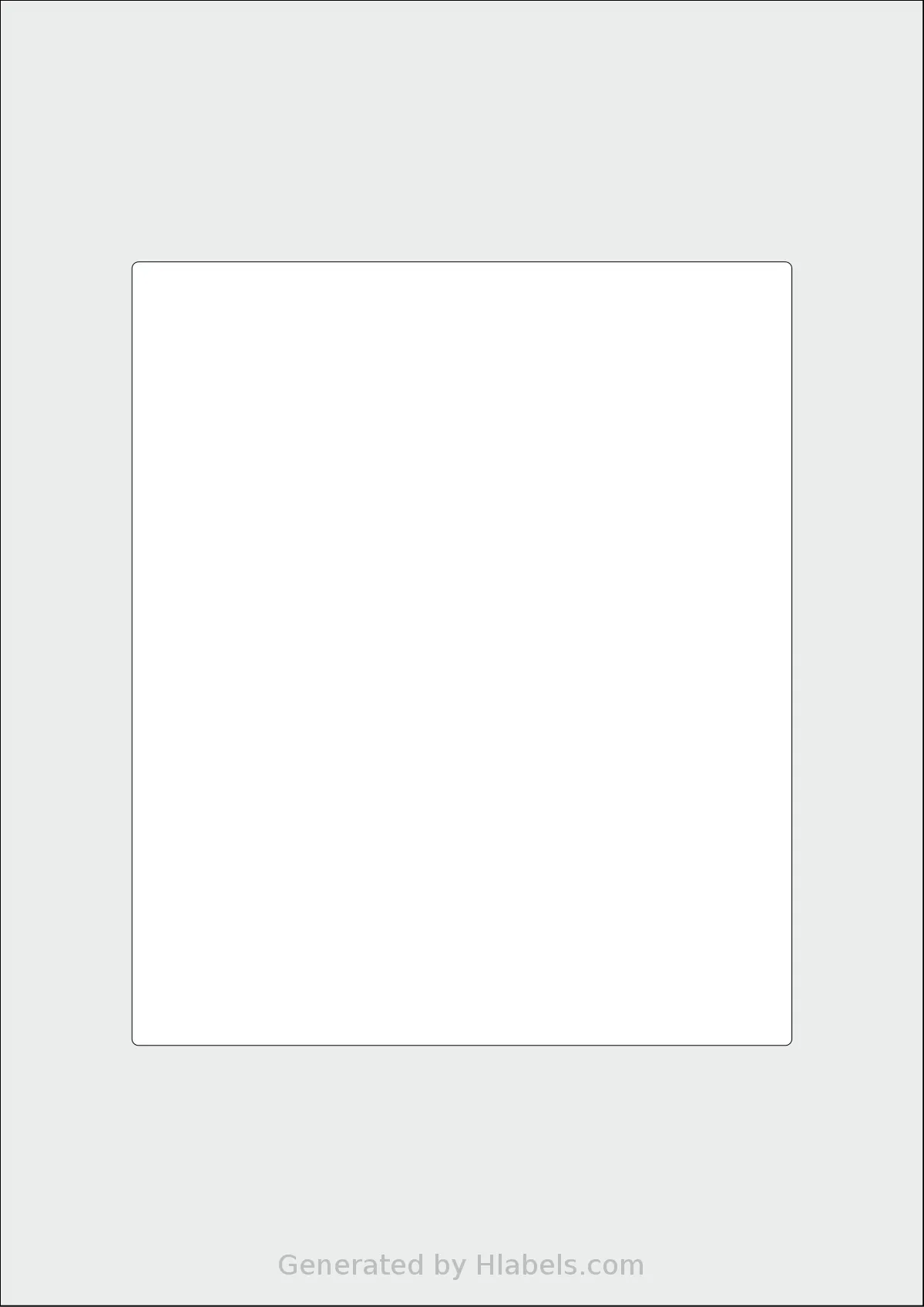 OnlineLabels® EU30105 template with 1 rectangular 150 x 178 millimeter labels per sheet, on A4-size adhesive blank label sheets.