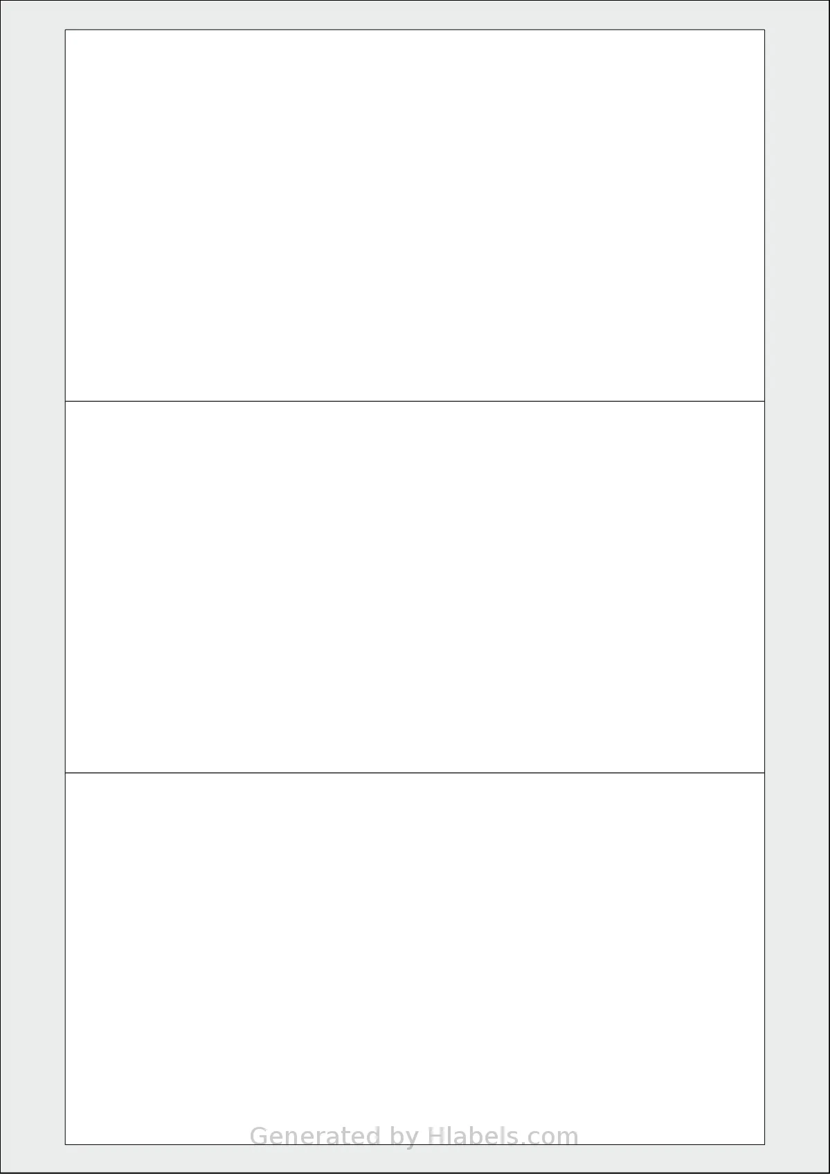 OnlineLabels® EU30130 template with 3 rectangular 177 x 94 millimeter labels per sheet, on A4-size adhesive blank label sheets.