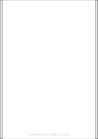Printation® 1367758-XP template with 1 rectangular 200 x 297 millimeter labels per sheet, on A4-size adhesive blank label sheets.