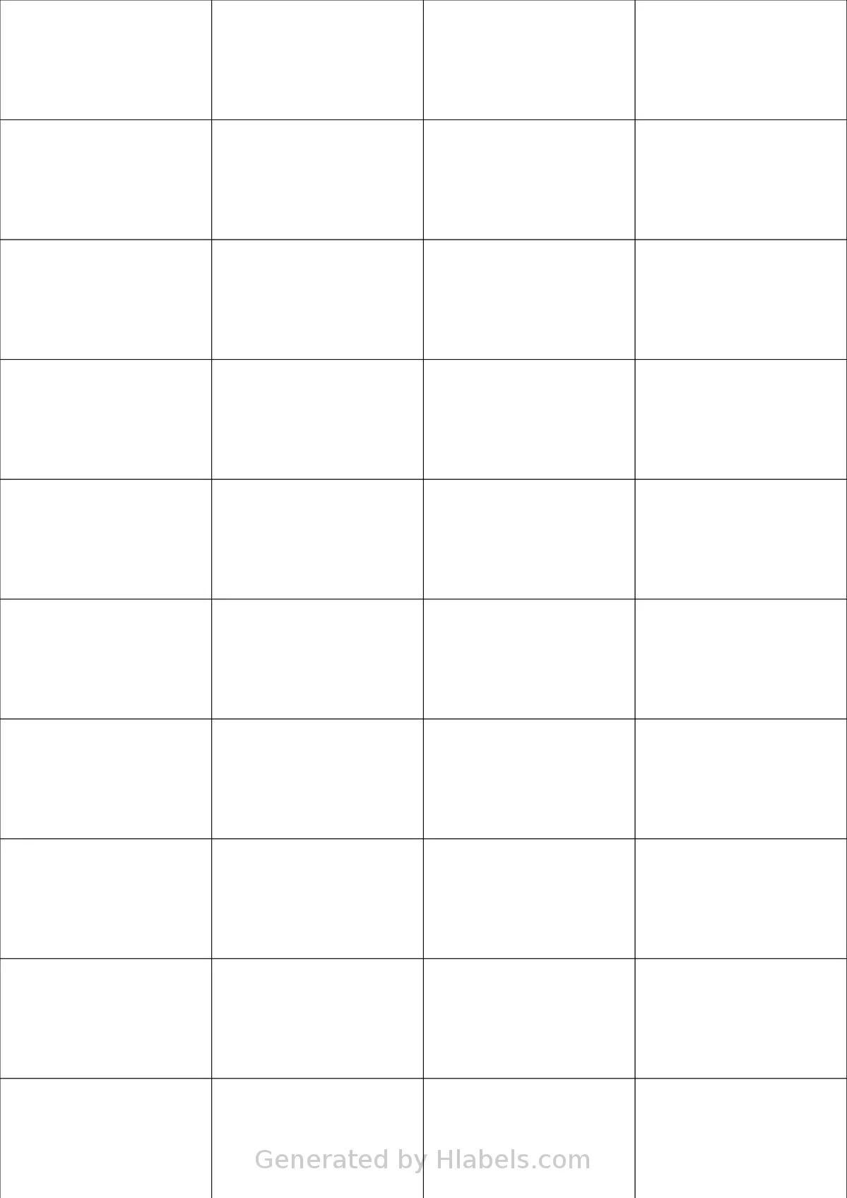 Sorex® 052029 template with 40 rectangular 52.5 x 29.7 millimeter labels per sheet, on A4-size adhesive blank label sheets.