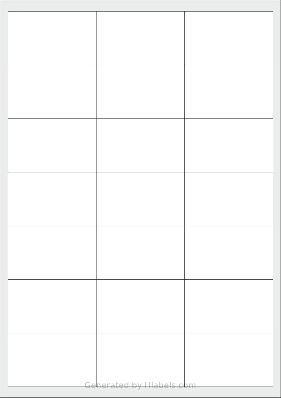 Sorex® 066040 template with 21 rectangular 66 x 40 millimeter labels per sheet, on A4-size adhesive blank label sheets.