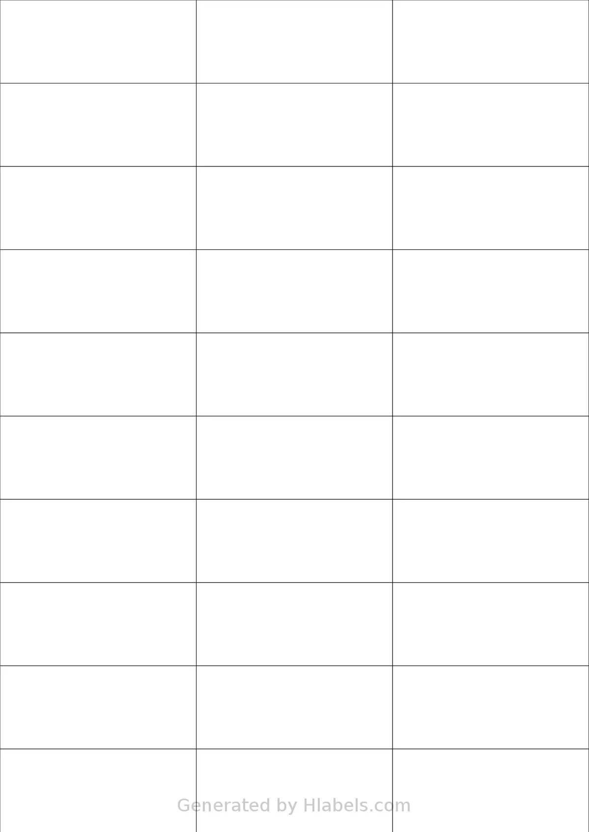 Sorex® 070029 template with 30 rectangular 70 x 29.7 millimeter labels per sheet, on A4-size adhesive blank label sheets.