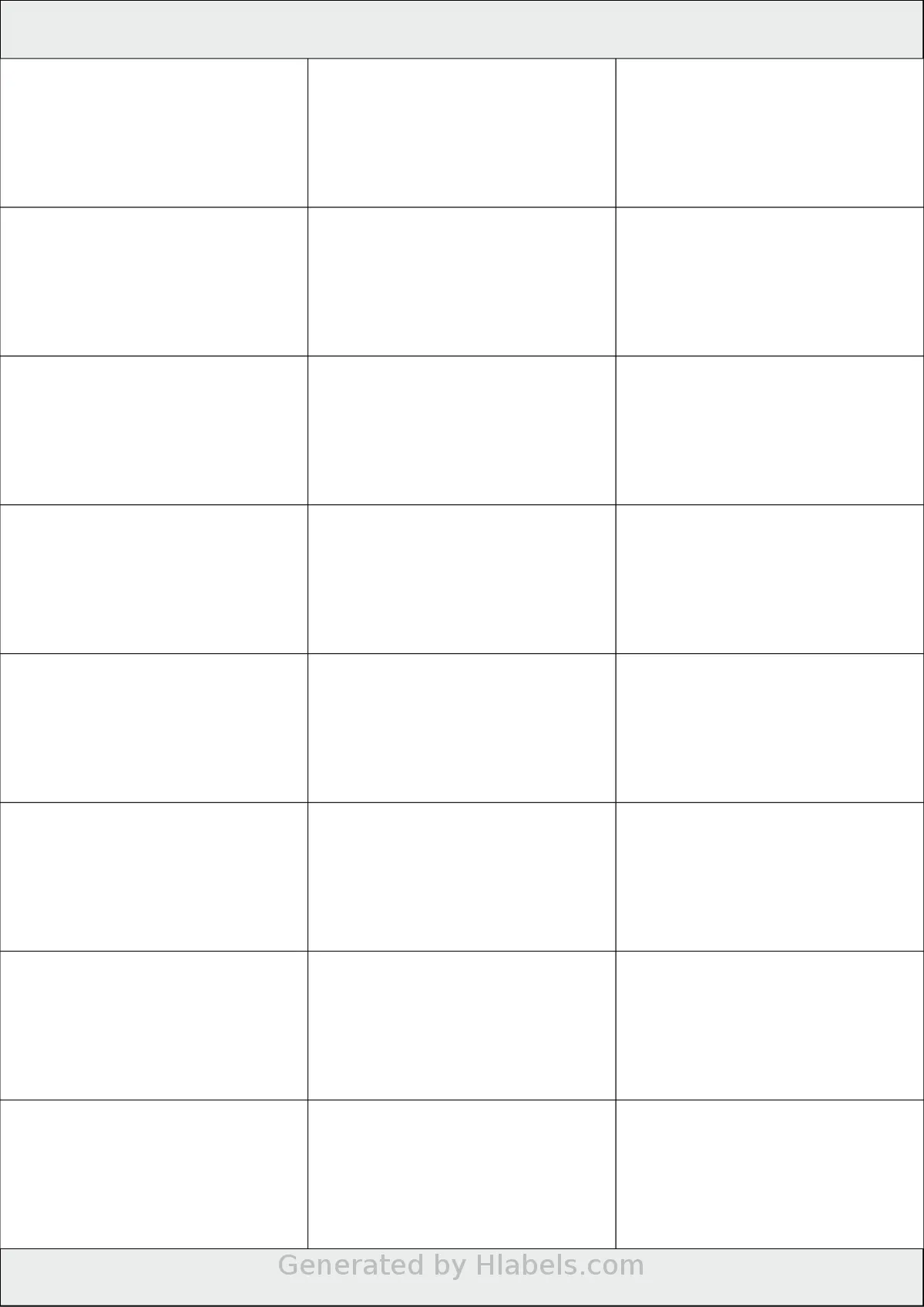 Sorex® 070033 template with 24 rectangular 70 x 33.8 millimeter labels per sheet, on A4-size adhesive blank label sheets.