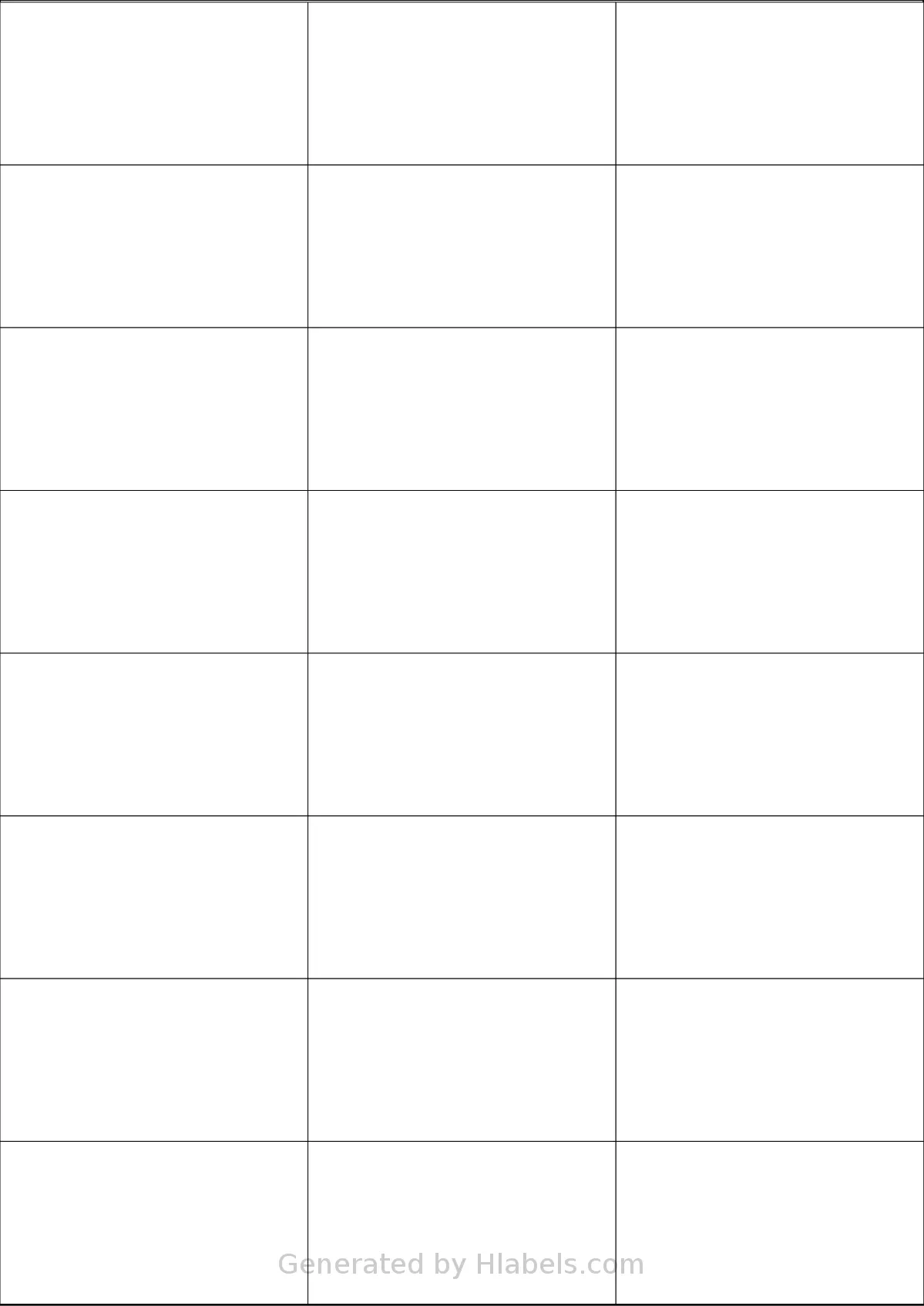 Sorex® 070037 template with 24 rectangular 70 x 37 millimeter labels per sheet, on A4-size adhesive blank label sheets.