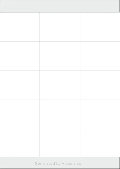 Sorex® 070050 template with 15 rectangular 70 x 50.8 millimeter labels per sheet, on A4-size adhesive blank label sheets.