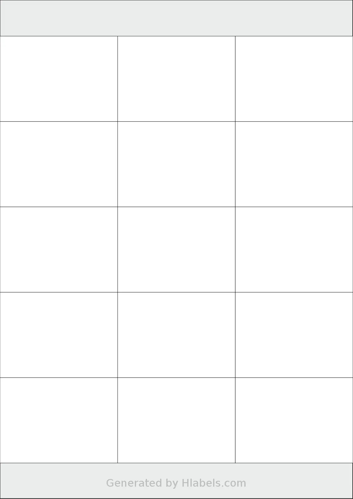 Sorex® 070050 template with 15 rectangular 70 x 50.8 millimeter labels per sheet, on A4-size adhesive blank label sheets.