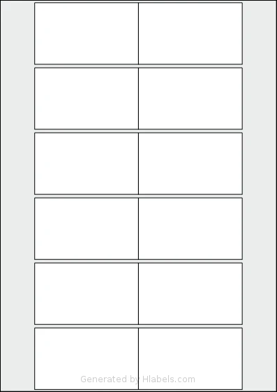 Sorex® 078046 template with 12 rectangular 78.7 x 46.6 millimeter labels per sheet, on A4-size adhesive blank label sheets.