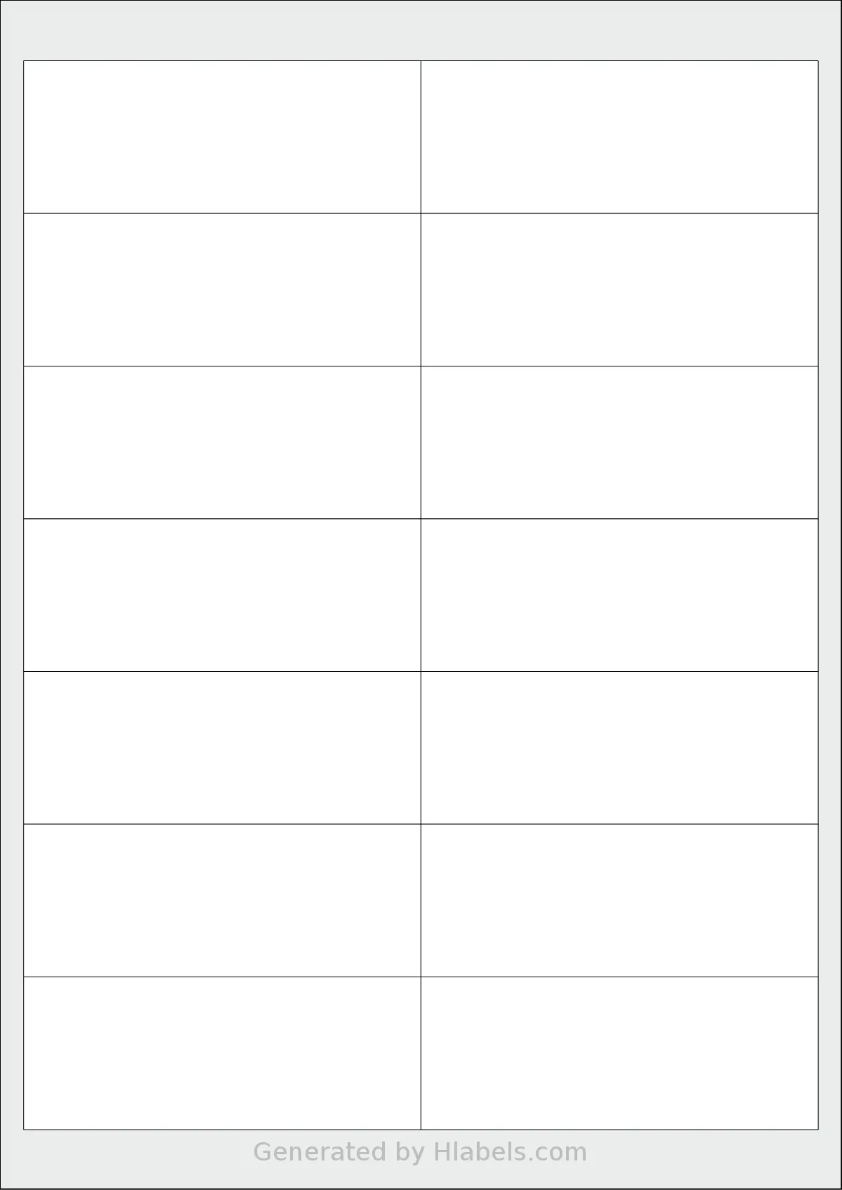 Sorex® 099038 template with 14 rectangular 99.1 x 38.1 millimeter labels per sheet, on A4-size adhesive blank label sheets.