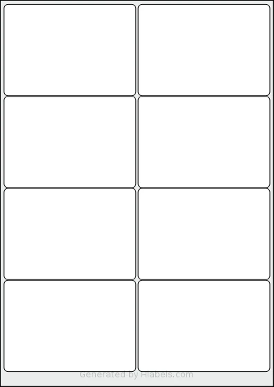 Tower® W103 template with 8 rectangular 101 x 70 millimeter labels per sheet, on A4-size adhesive blank label sheets.