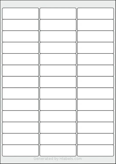 Tower® W239 template with 39 rectangular 66 x 20.69 millimeter labels per sheet, on A4-size adhesive blank label sheets.