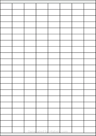 Tower® W240 template with 168 rectangular 26 x 13.5 millimeter labels per sheet, on A4-size adhesive blank label sheets.