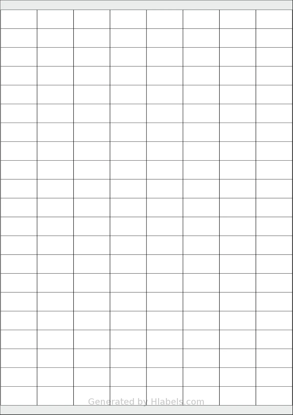 Tower® W240 template with 168 rectangular 26 x 13.5 millimeter labels per sheet, on A4-size adhesive blank label sheets.