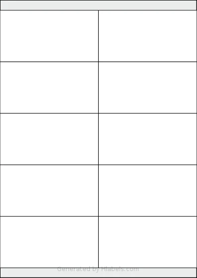 Xerox® 003R97452 template with 10 rectangular 105 x 55 millimeter labels per sheet, on A4-size adhesive blank label sheets.