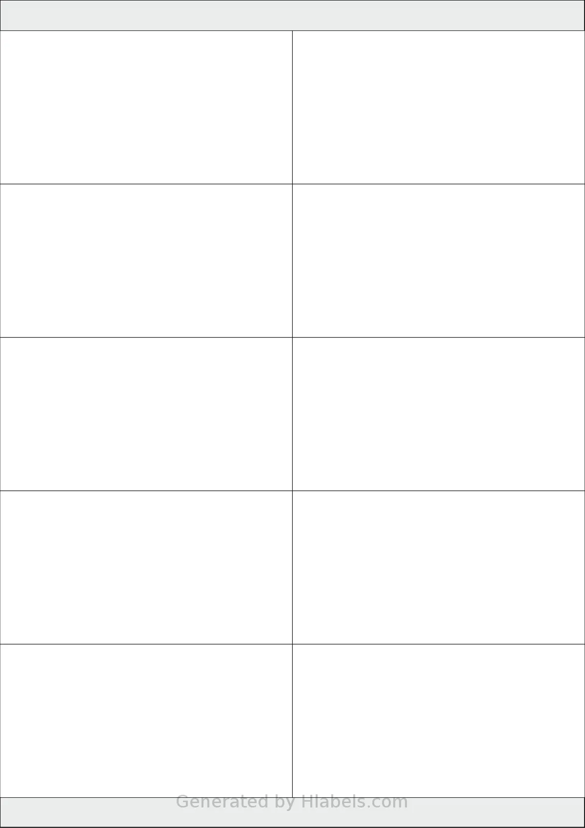 Xerox® 003R97452 template with 10 rectangular 105 x 55 millimeter labels per sheet, on A4-size adhesive blank label sheets.