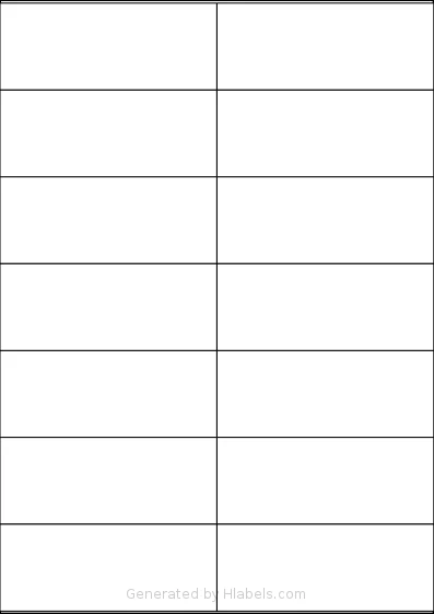 Xerox® 003R97455 template with 14 rectangular 105 x 42 millimeter labels per sheet, on A4-size adhesive blank label sheets.