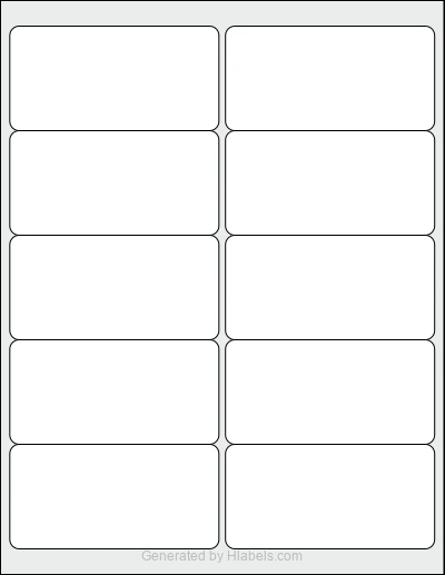 Avery® 15513 Template Avery® 15513 template with 10 rectangular 4 x 2 inch labels per sheet, on Letter-size adhesive blank label sheets.