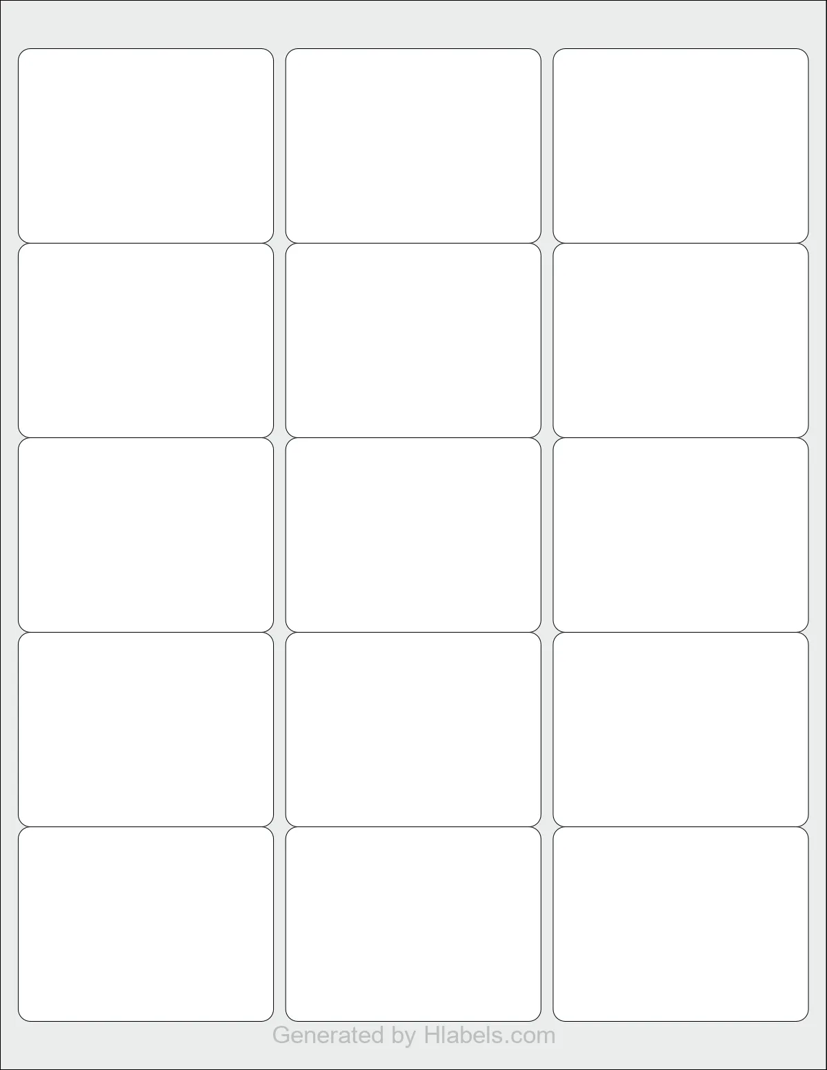 Avery® 6578 template with 15 rectangular 2.625 x 2 inch labels per sheet, on Letter-size adhesive blank label sheets.