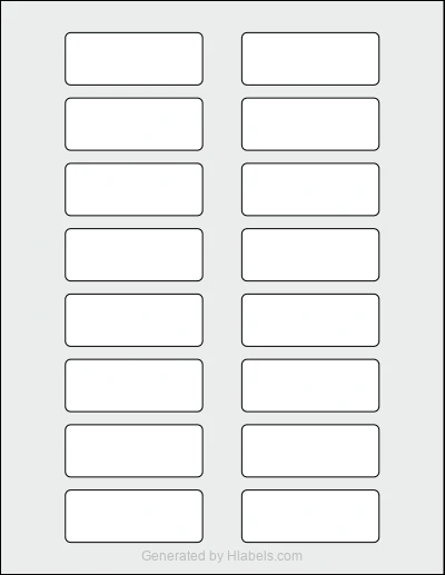 Avery Presta® 94201 Template Avery Presta® 94201 template with 16 rectangular 2.625 x 1 inch labels per sheet, on Letter-size adhesive blank label sheets.