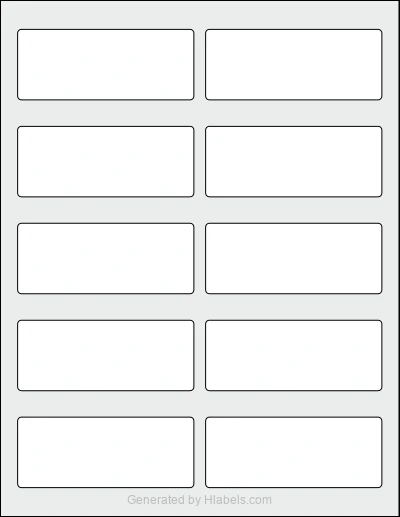 Avery Presta® 94205 Template Avery Presta® 94205 template with 10 rectangular 3.75 x 1.5 inch labels per sheet, on Letter-size adhesive blank label sheets.