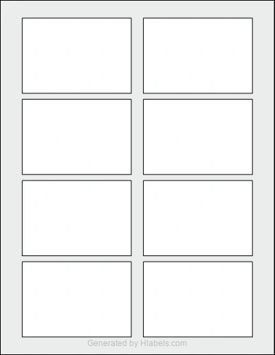 Avery Presta® 94211 Template Avery Presta® 94211 template with 8 rectangular 3.375 x 2.333 inch labels per sheet, on Letter-size adhesive blank label sheets.