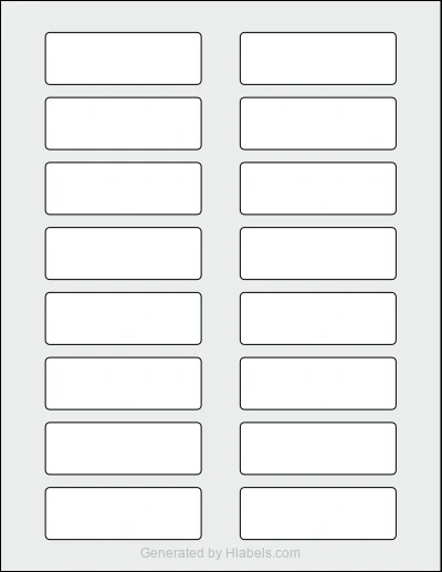 Avery Presta® 94224 Template Avery Presta® 94224 template with 16 rectangular 3 x 1 inch labels per sheet, on Letter-size adhesive blank label sheets.