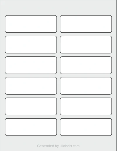 Avery Presta® 94228 Template Avery Presta® 94228 template with 12 rectangular 3.75 x 1.25 inch labels per sheet, on Letter-size adhesive blank label sheets.