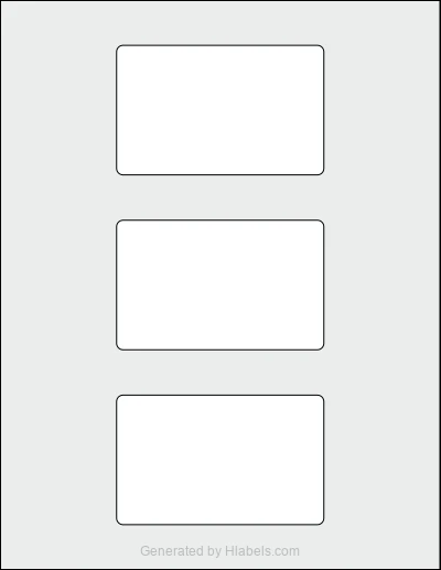 Avery Presta® 94245 Template Avery Presta® 94245 template with 3 rectangular 4 x 2.5 inch labels per sheet, on Letter-size adhesive blank label sheets.