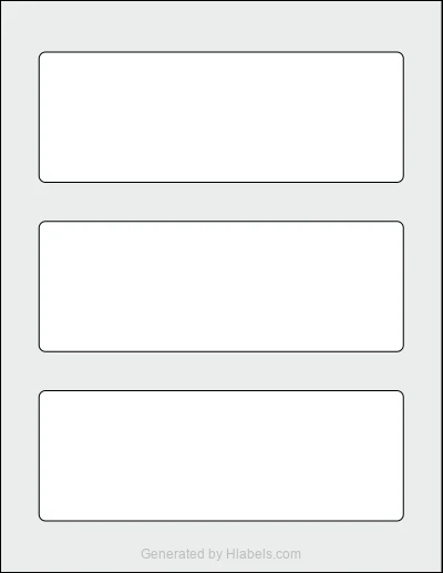 Avery Presta® 94247 Template Avery Presta® 94247 template with 3 rectangular 7 x 2.5 inch labels per sheet, on Letter-size adhesive blank label sheets.
