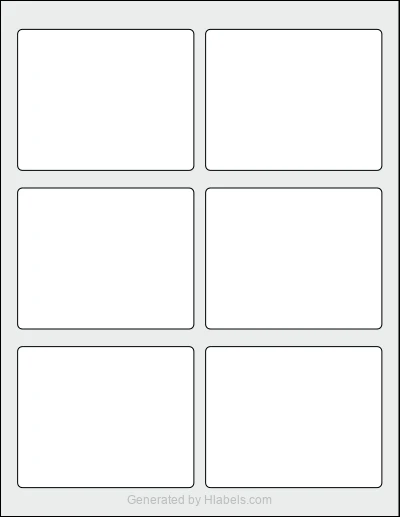 Avery Presta® 94248 Template Avery Presta® 94248 template with 6 rectangular 3.75 x 3 inch labels per sheet, on Letter-size adhesive blank label sheets.