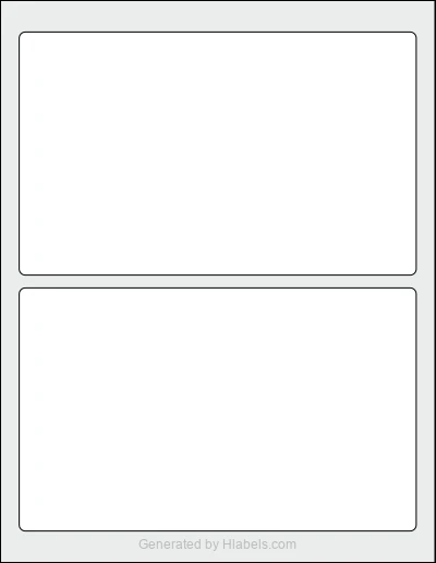 Avery Presta® 94255 Template Avery Presta® 94255 template with 2 rectangular 7.75 x 4.75 inch labels per sheet, on Letter-size adhesive blank label sheets.