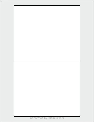 Avery Presta® 94257 Template Avery Presta® 94257 template with 2 rectangular 6 x 5 inch labels per sheet, on Letter-size adhesive blank label sheets.