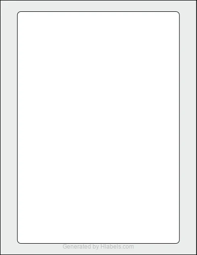 Avery Presta® 94263 Template Avery Presta® 94263 template with 1 rectangular 7 x 10 inch labels per sheet, on Letter-size adhesive blank label sheets.