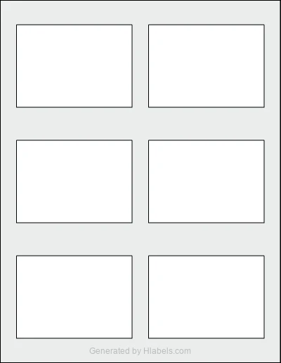 Avery Presta® 95272 Template Avery Presta® 95272 template with 6 rectangular 3.5 x 2.5 inch labels per sheet, on Letter-size adhesive blank label sheets.