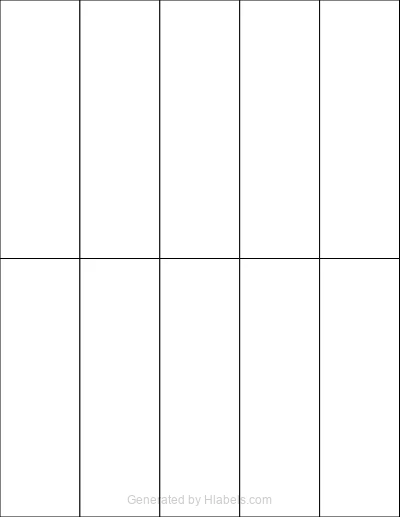 Avery Presta® 95288 Template Avery Presta® 95288 template with 10 rectangular 1.7 x 5.5 inch labels per sheet, on Letter-size adhesive blank label sheets.