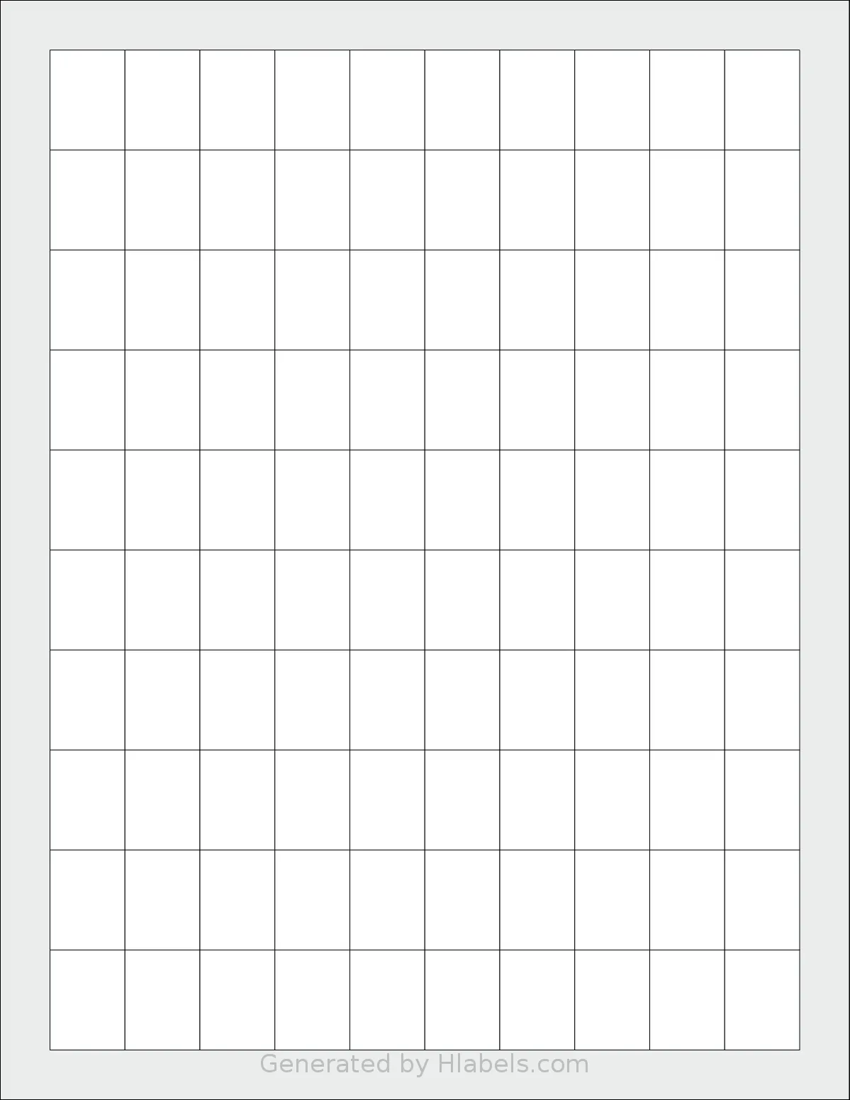 Demco® W14216190 template with 100 rectangular 0.75 x 1 inch labels per sheet, on Letter-size adhesive blank label sheets.
