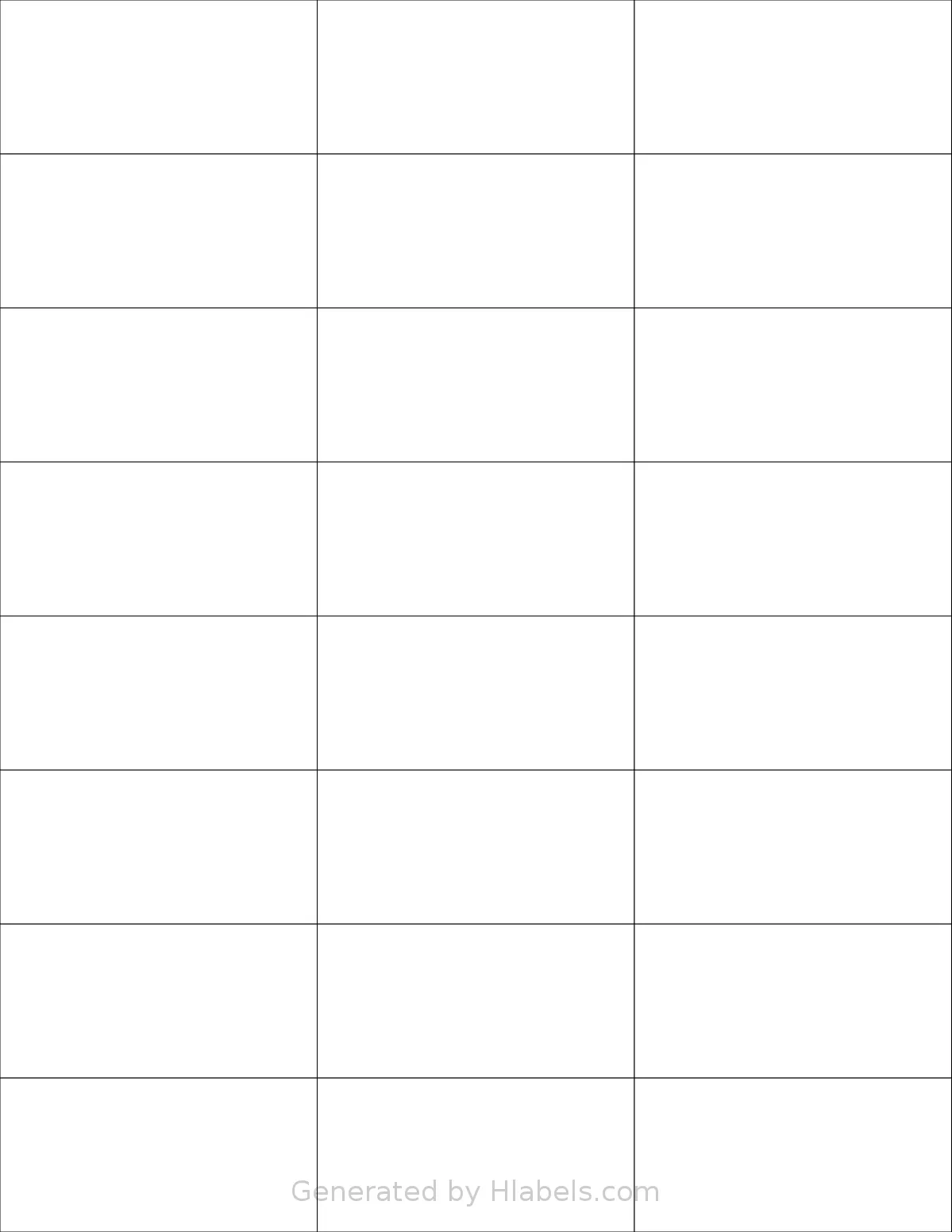 MacoLabels® M-5363 template with 24 rectangular 2.8333 x 1.375 inch labels per sheet, on Letter-size adhesive blank label sheets.