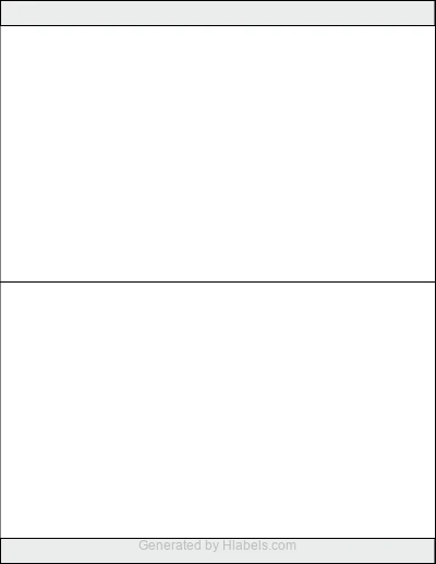 MaxGear® Template-5305 template with 2 rectangular 8.5 x 5 inch labels per sheet, on Letter-size adhesive blank label sheets.